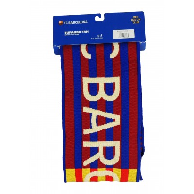 Bufanda Oficial FC Barcelona Bicolor Azulgrana y Bandera Señera.