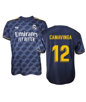 Camiseta Personalizable Segunda Equipación Adulto del Real Madrid Producto Oficial Licenciado Temporada 2023/24