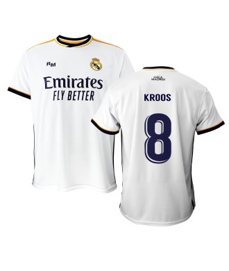 Camiseta 1ª Equipación del Real Madrid Personalizable. Producto  Licenciado 23/24