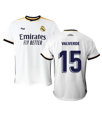 Camiseta 1ª Equipación del Real Madrid Personalizable. Producto  Licenciado 23/24