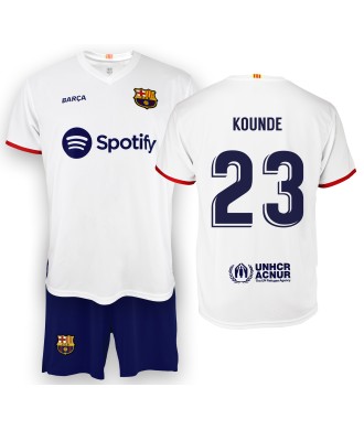 Conjunto Personalizable Segunda Equipación Infantil del FC Barcelona Producto Oficial Licenciado Temporada 2023/24