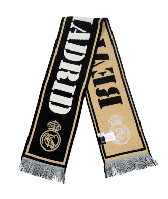 Bufanda Fútbol Real Madrid CF Telar Oficial Black Gold