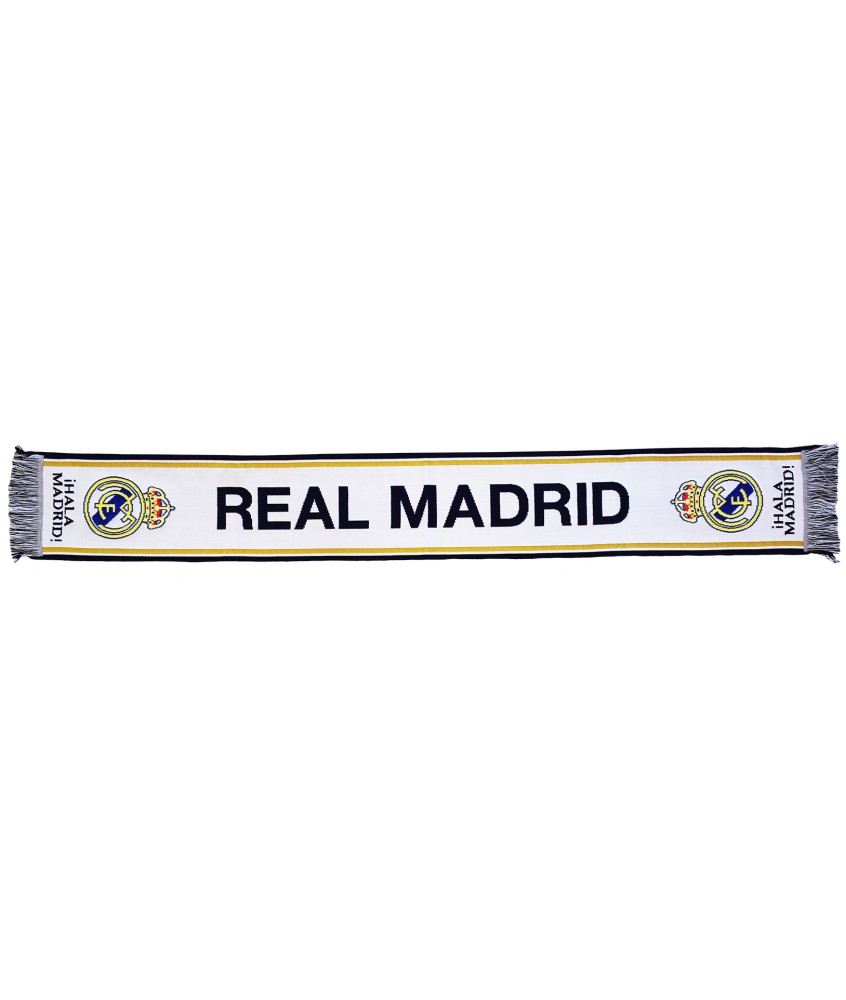 Real Madrid Bufanda Oficial Blanca "Hala Madrid"