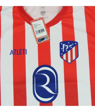 Camiseta Atlético de Madrid 1ª Equipación Personalizable Talla Adulto, Producto Oficial Licenciado Temporada 2023/24.