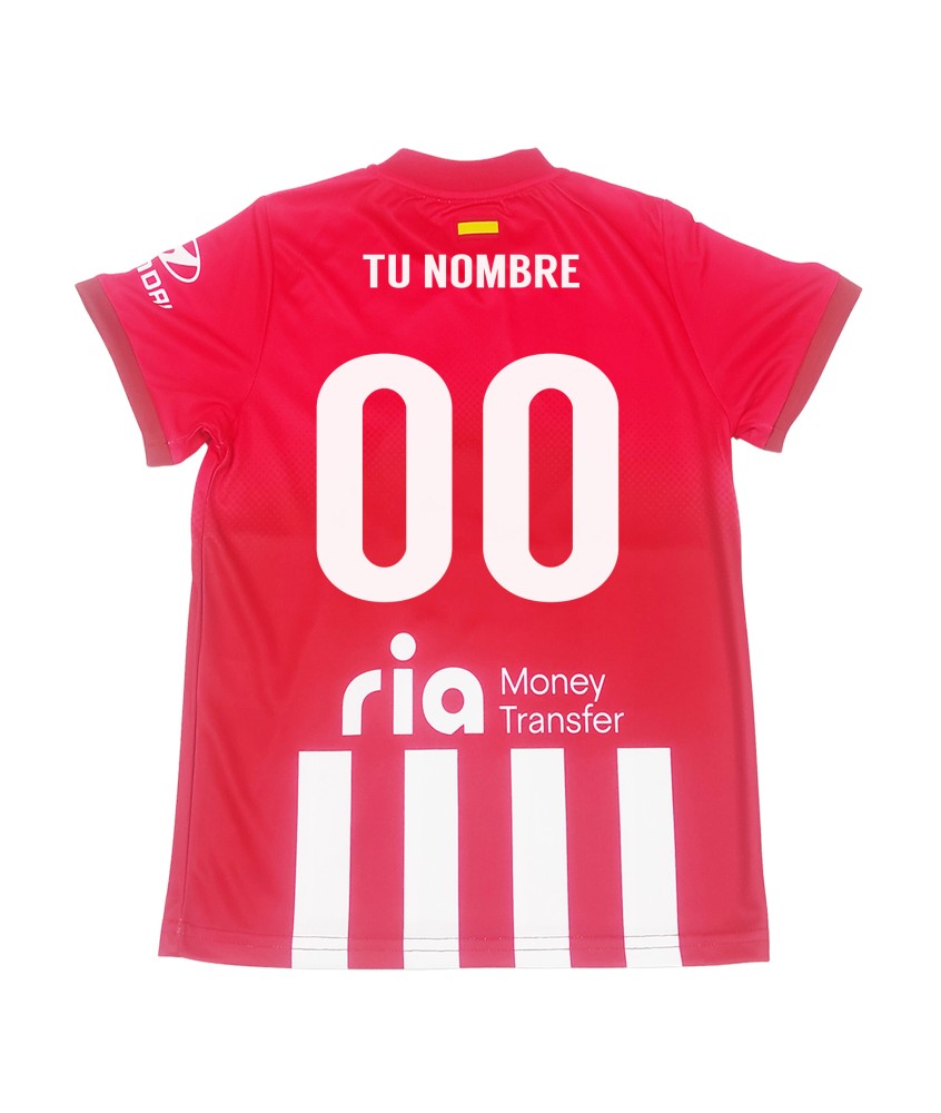 Camiseta Atlético de Madrid 1ª Equipación Personalizable Talla Adulto, Producto Oficial Licenciado Temporada 2023/24.