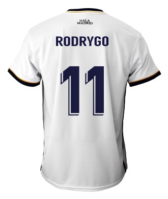 Camiseta 1ª Equipación del Real Madrid Personalizable. Producto  Licenciado 23/24