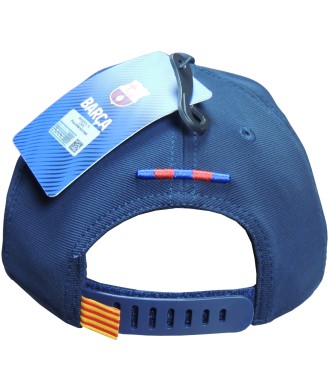 Fútbol FC Barcelona Gorra Escudo En Relieve Color Azul-grana