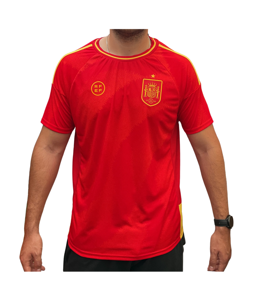 Camiseta de Fútbol Adulto España Sin Dorsal Réplica Oficial Eurocopa 2024