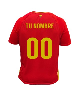 Camiseta de Fútbol Adulto España Personalizable-Réplica Oficial Eurocopa 2024
