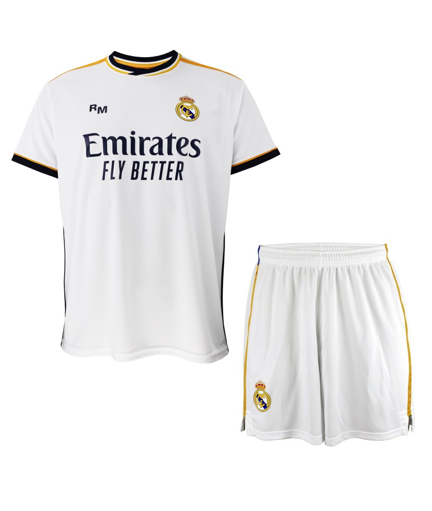 Conjunto  Mbappé Primera Equipación Para Niño del Real Madrid  Producto Oficial Licenciado Temporada 2023/24