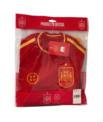 Camiseta de Fútbol Infantil España Sin Dorsal Réplica Oficial Eurocopa 2024