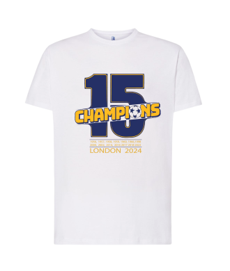 Camiseta Real Madrid 15 Champions Producto Básico Algodón Temporada 2023-24.