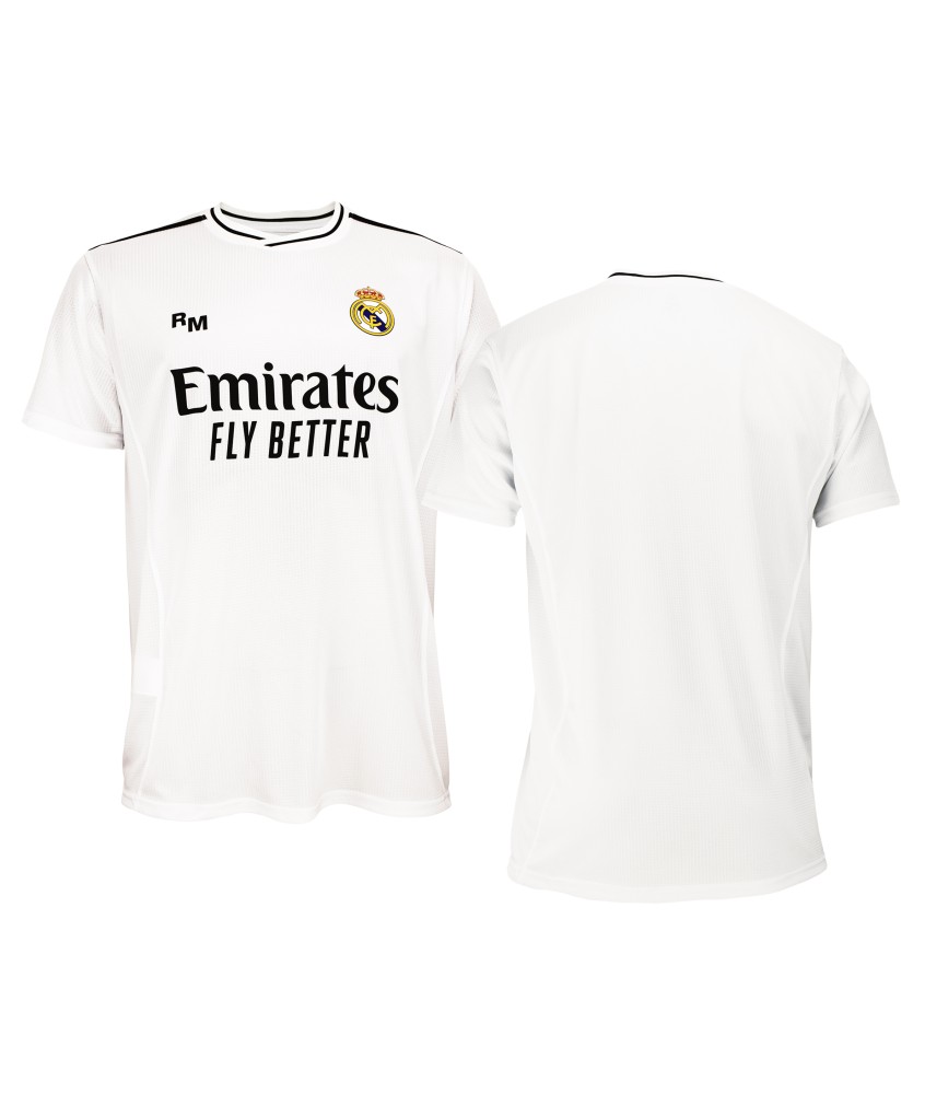 Camiseta Adulto 1ª Equipación del Real Madrid Sin Dorsal. Producto  Licenciado 24/25