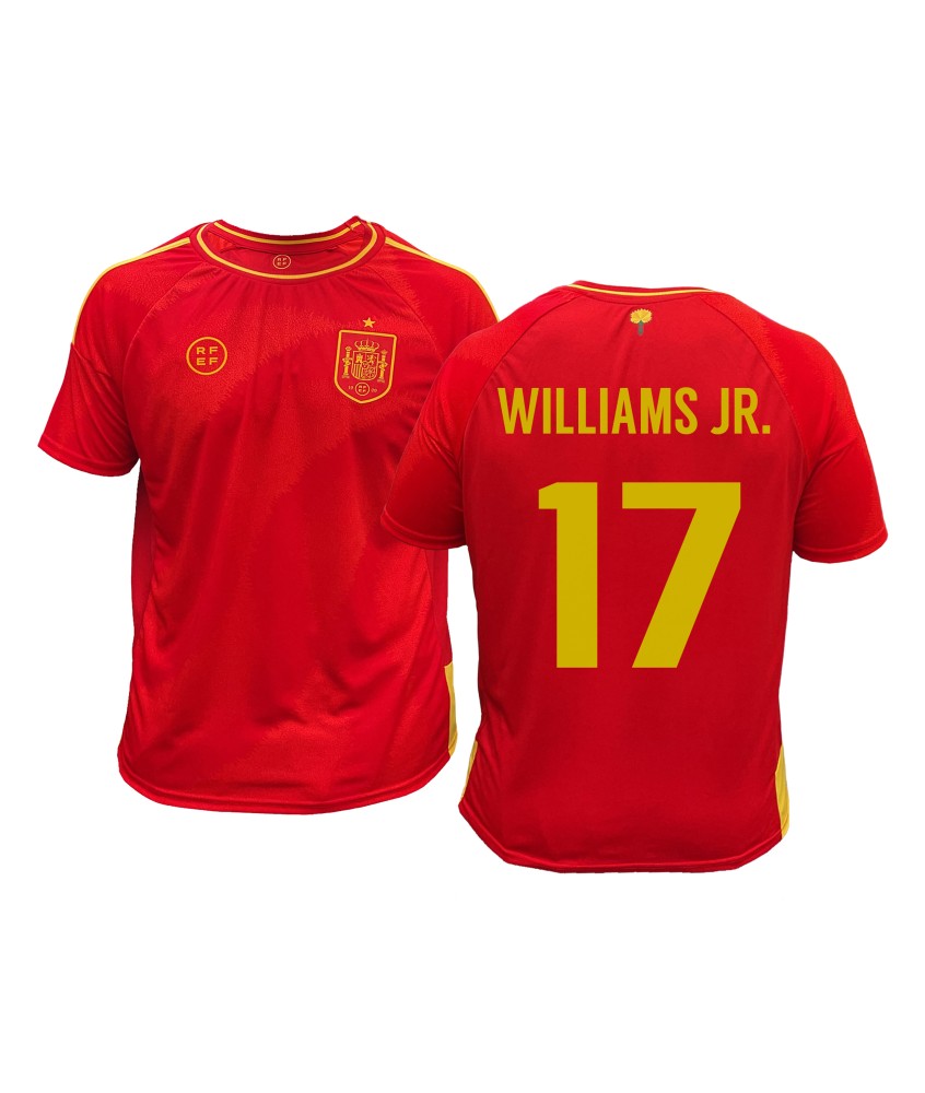 Camiseta de Fútbol Adulto España Nico Williams Jr. Réplica Oficial Eurocopa 2024