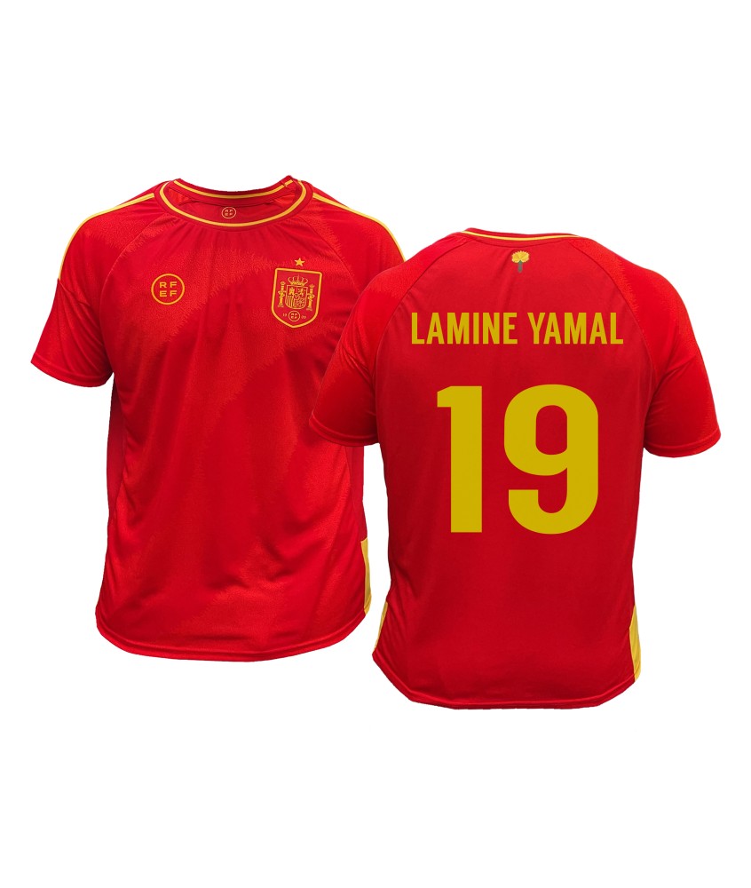 Camiseta de Fútbol Adulto España Lamine Yamal Réplica Oficial Eurocopa 2024