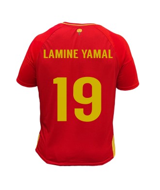 Camiseta de Fútbol Adulto España Lamine Yamal Réplica Oficial Eurocopa 2024