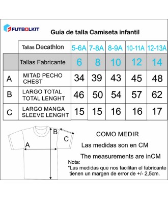 Camiseta Infantil 1ª Equipación Real Madrid Sin Dorsal 24/25