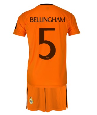 Conjunto Bellingham Segunda Equipación Niño Real Madrid Producto Oficial Licenciado 24/25