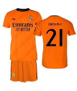 Conjunto Personalizable Segunda Equipación Para Niño del Real Madrid  Producto Oficial Licenciado Temporada 2024/25