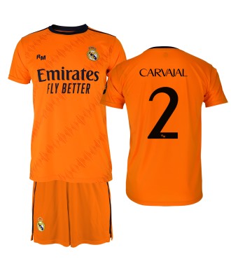 Conjunto Personalizable Segunda Equipación Para Niño del Real Madrid  Producto Oficial Licenciado Temporada 2024/25