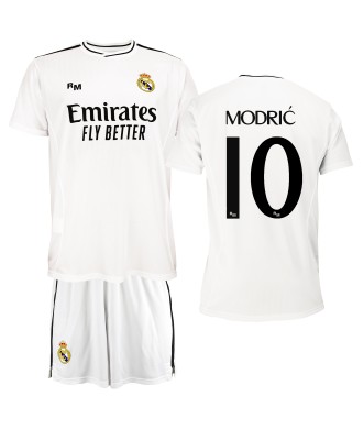 Conjunto  Personalizable Primera Equipación Para Niño del Real Madrid  Producto Oficial Licenciado Temporada 2024/25