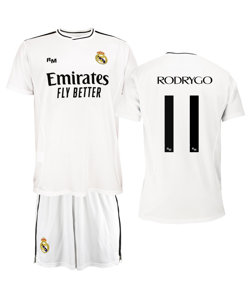 Conjunto Niño Rodrygo 1ºEquipación Real Madrid Temporada 24/25