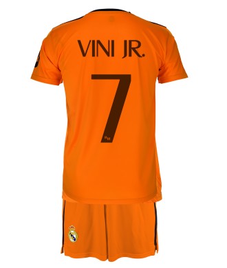 Conjunto Vini JR. Segunda Equipación Niño Real Madrid Producto Oficial Licenciado 24/25