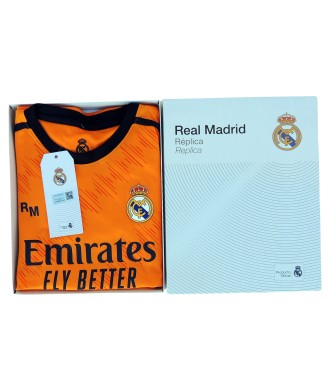 Conjunto Mbappe Segunda Equipación Niño Real Madrid Producto Oficial Licenciado 24/25