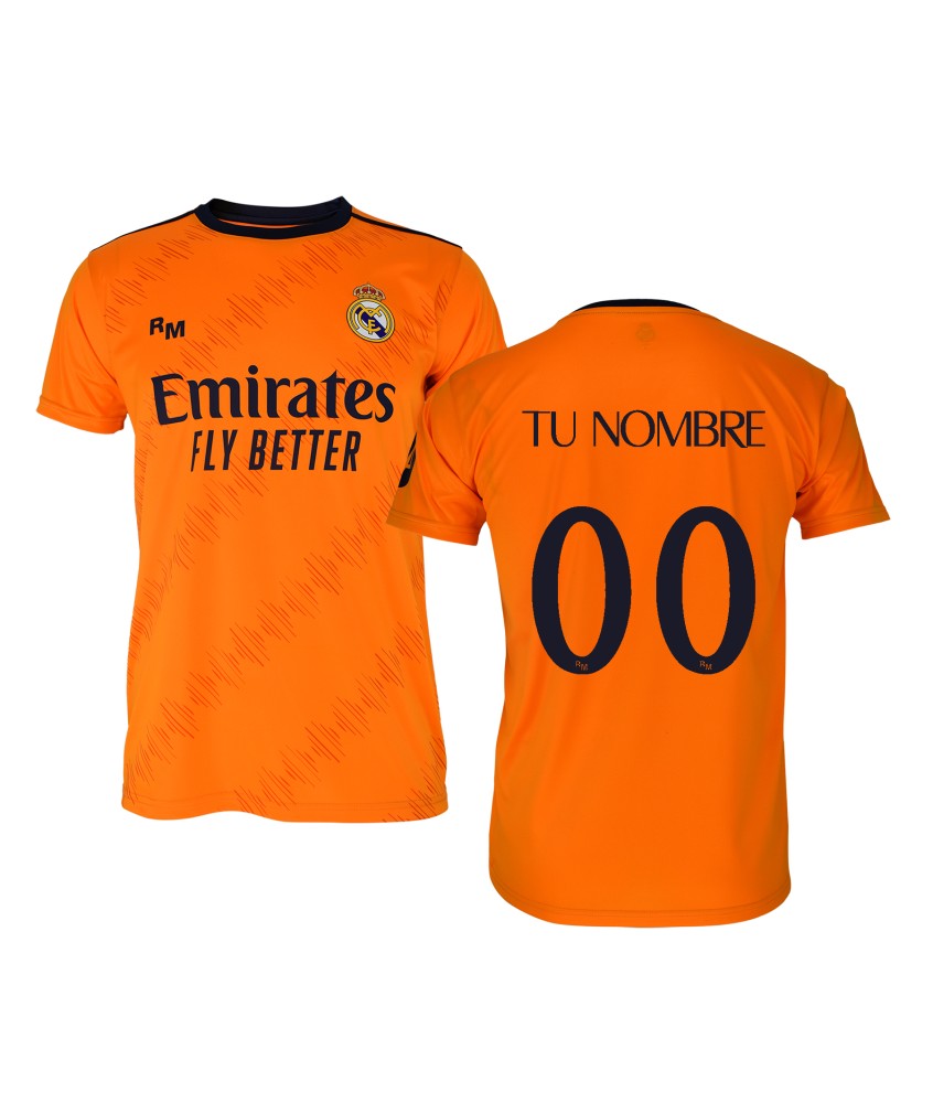 Camiseta 2ª Equipación del Real Madrid Personalizable Producto Licenciado 24/25