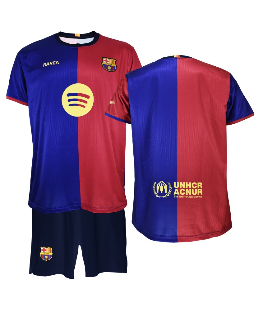 Conjunto Sin Dorsal Equipación FC Barcelona 24/25 Réplica Oficial.