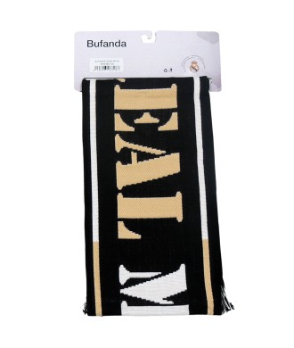 Bufanda Fútbol Real Madrid CF Telar Oficial Black Gold