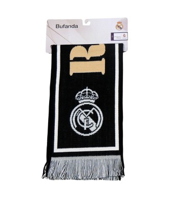 Bufanda Fútbol Real Madrid CF Telar Oficial Black Gold