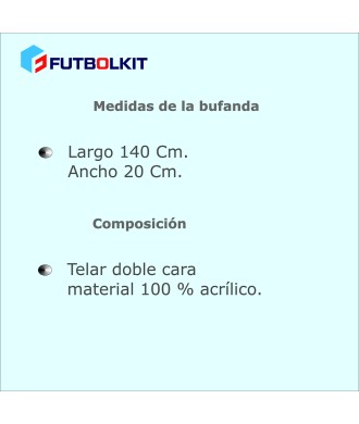 Bufanda FC Barcelona Blaugrana Azul y Rojo 1899 Escudo