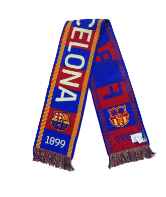 Bufanda FC Barcelona Blaugrana Azul y Rojo 1899 Escudo