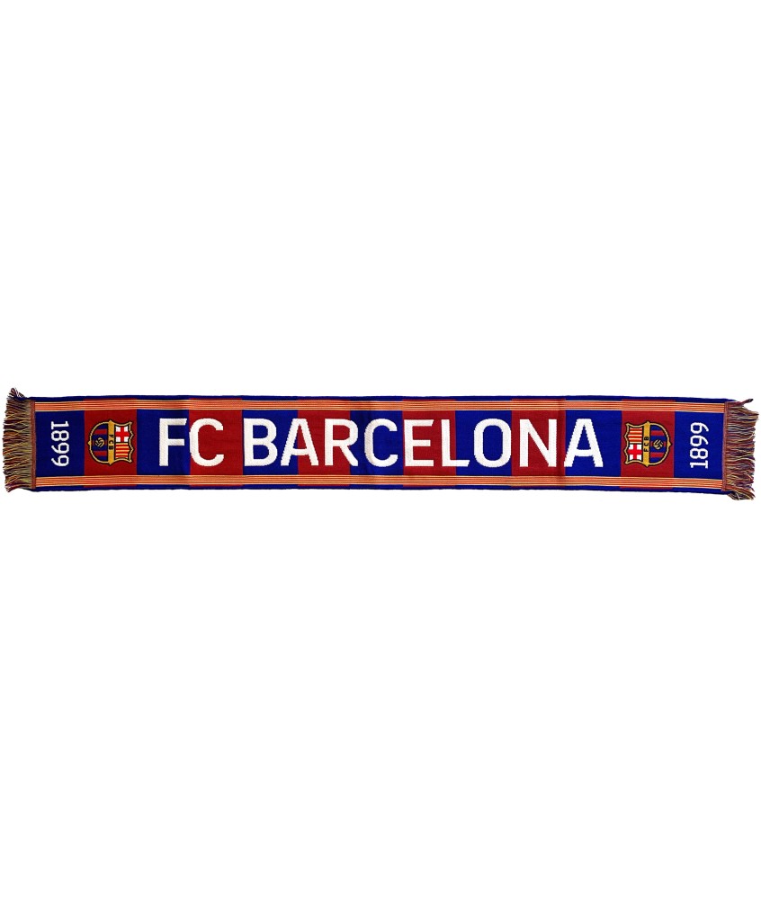 Bufanda FC Barcelona Blaugrana Azul y Rojo 1899 Escudo