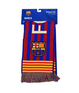 Bufanda Oficial FC Barcelona Bicolor Azulgrana y Bandera Señera.