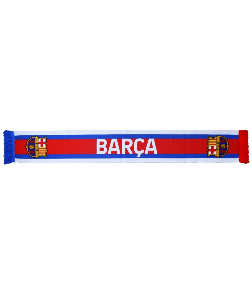 Bufanda FC Barcelona Blaugrana Blanca Azul y Roja Escudo