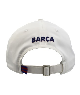 Gorra Fútbol FC Barcelona Oficial Blanca