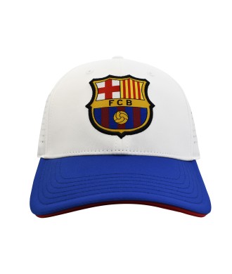 Gorra Fútbol FC Barcelona Oficial Blanca