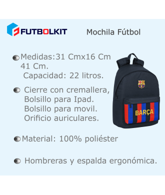 Mochila de Fútbol FC Barcelona Color Azulgrana