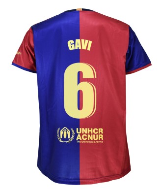 Camiseta Adulto Gavi 1º Equipación FC Barcelona 24/25. Réplica Oficial.