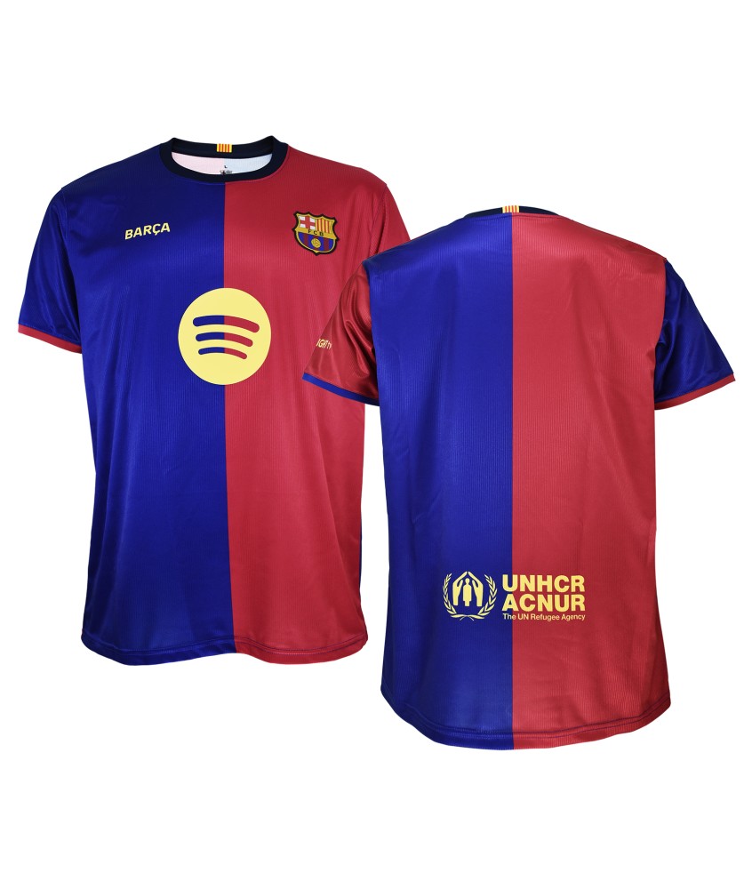 Camiseta Adulto Sin Dorsal 1º Equipación FC Barcelona 24/25. Réplica Oficial.