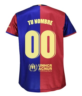 Camiseta Adulto Personalizable 1º Equipación FC Barcelona 24/25. Réplica Oficial.