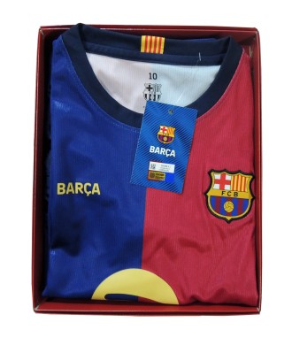 Conjunto Olmo Primera Equipación FC Barcelona 24/25 Réplica Oficial.