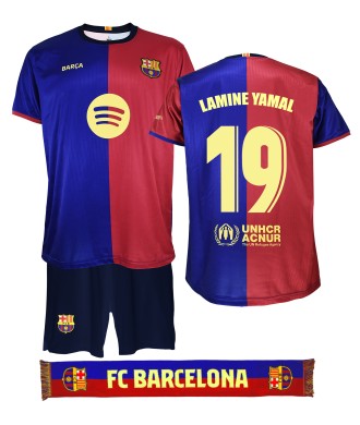 Pack Conjunto Niño y Bufanda FC Barcelona 1ª Equipación 24/25