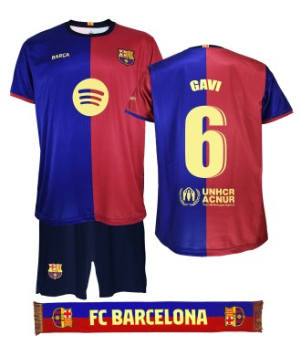 Pack Conjunto Niño y Bufanda FC Barcelona 1ª Equipación 24/25