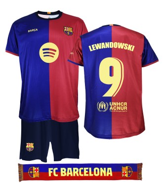 Pack Conjunto Niño y Bufanda FC Barcelona 1ª Equipación 24/25