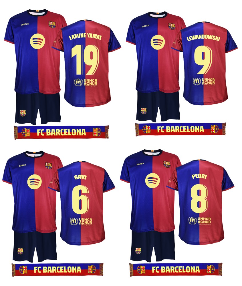 Pack Conjunto Niño y Bufanda FC Barcelona 1ª Equipación 24/25