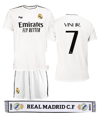 Pack Conjunto Niño y Bufanda Real Madrid 1ª Equipación 24/25