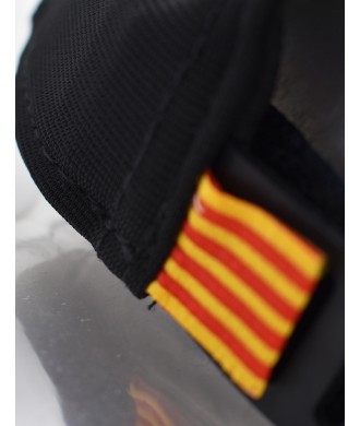 Gorra Fútbol FC Barcelona Oficial Negra con Escudo Gold